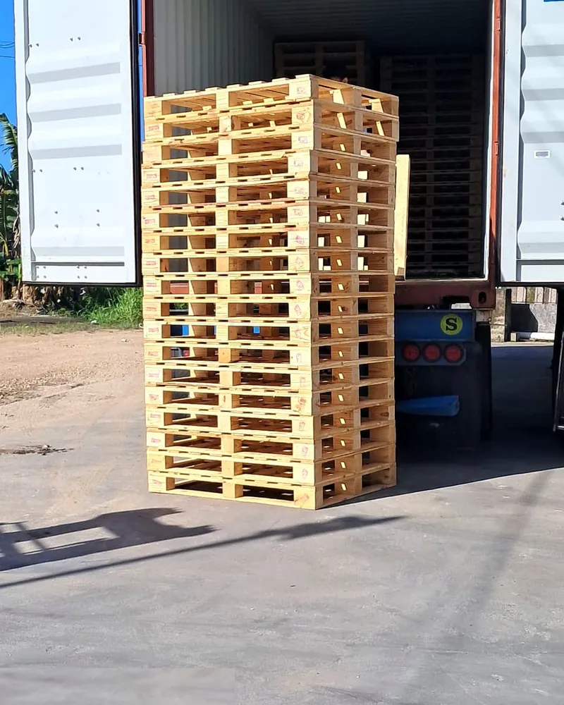 Finished D.A.K pallets ready for loading and delivery